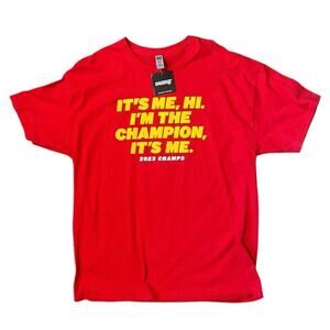 NFL Kansas‎ City Chiefs Mens X-Large I'm The Champion Shirt Red BreakingT NWT